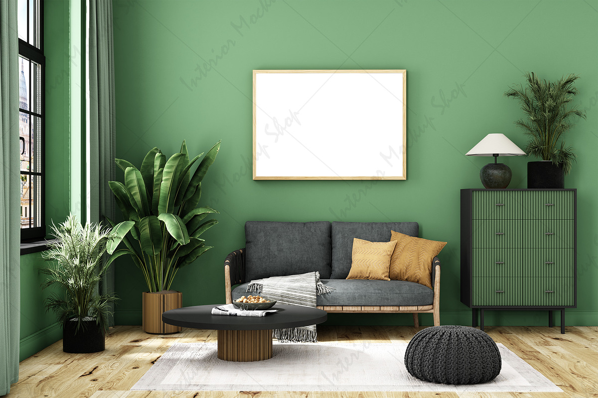 Frame Mockup Living Room, a Poster Template by Mockup Shop (Photo 2 of 2)