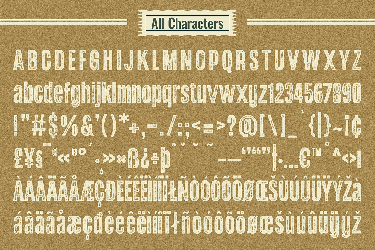 Godger Vintage, a Sans Serif Font by Craft Supply Co. (Photo 7 of 8)