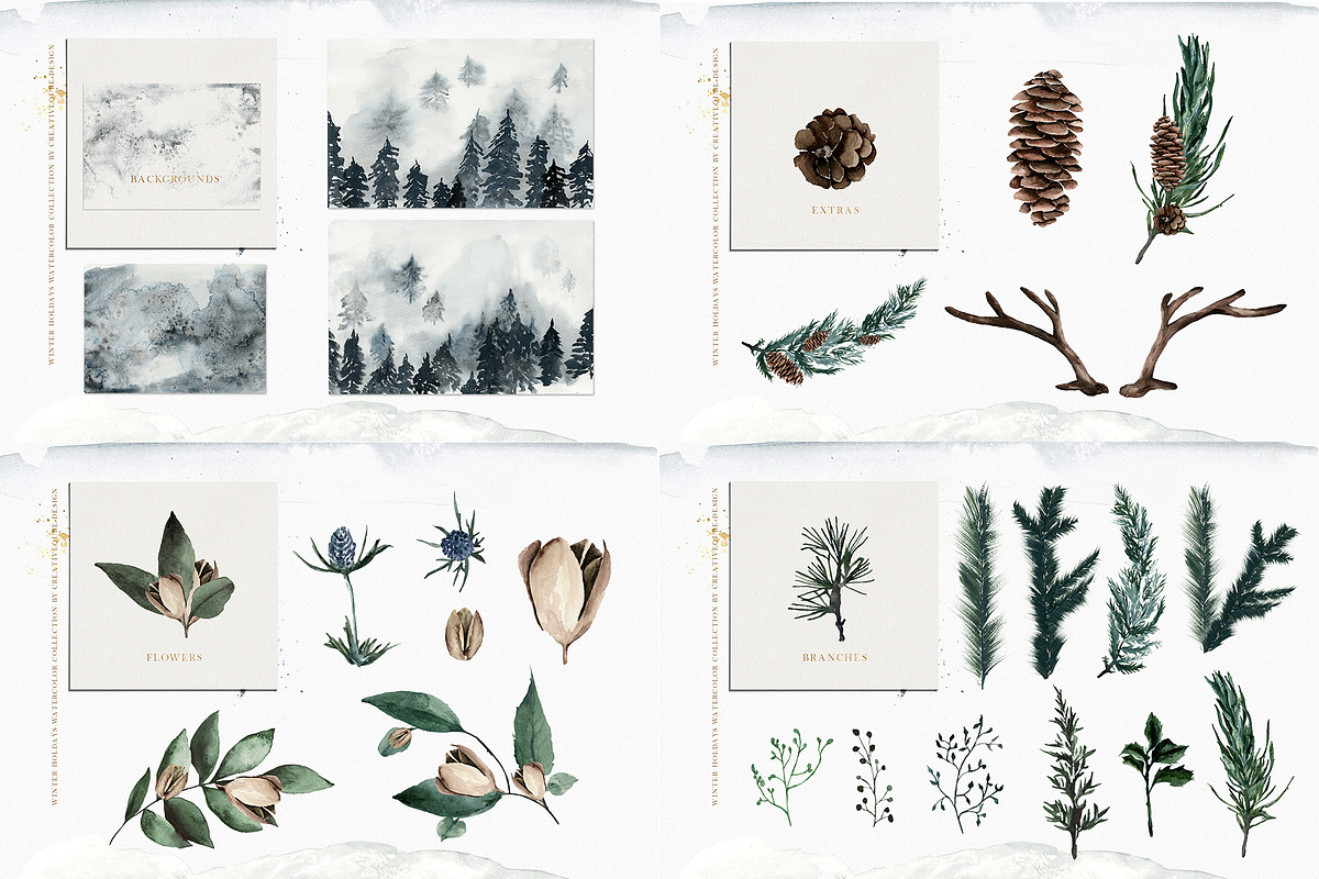 The Amazing Watercolor Bundle, an Object Illustration by Creativeqube Design (Photo 70 of 75)