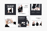 Bold Black Canva Instagram Kit, a Social Media Template by Lumisse Studio (Thumbnail 2 of 10)