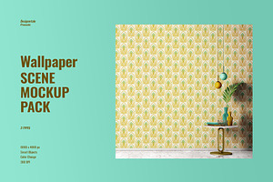 Wallpaper Scene Mockup Pack