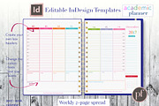 Academic Planner | InDesign Template, a Stationery Template by Planner Templates (Thumbnail 6 of 11)