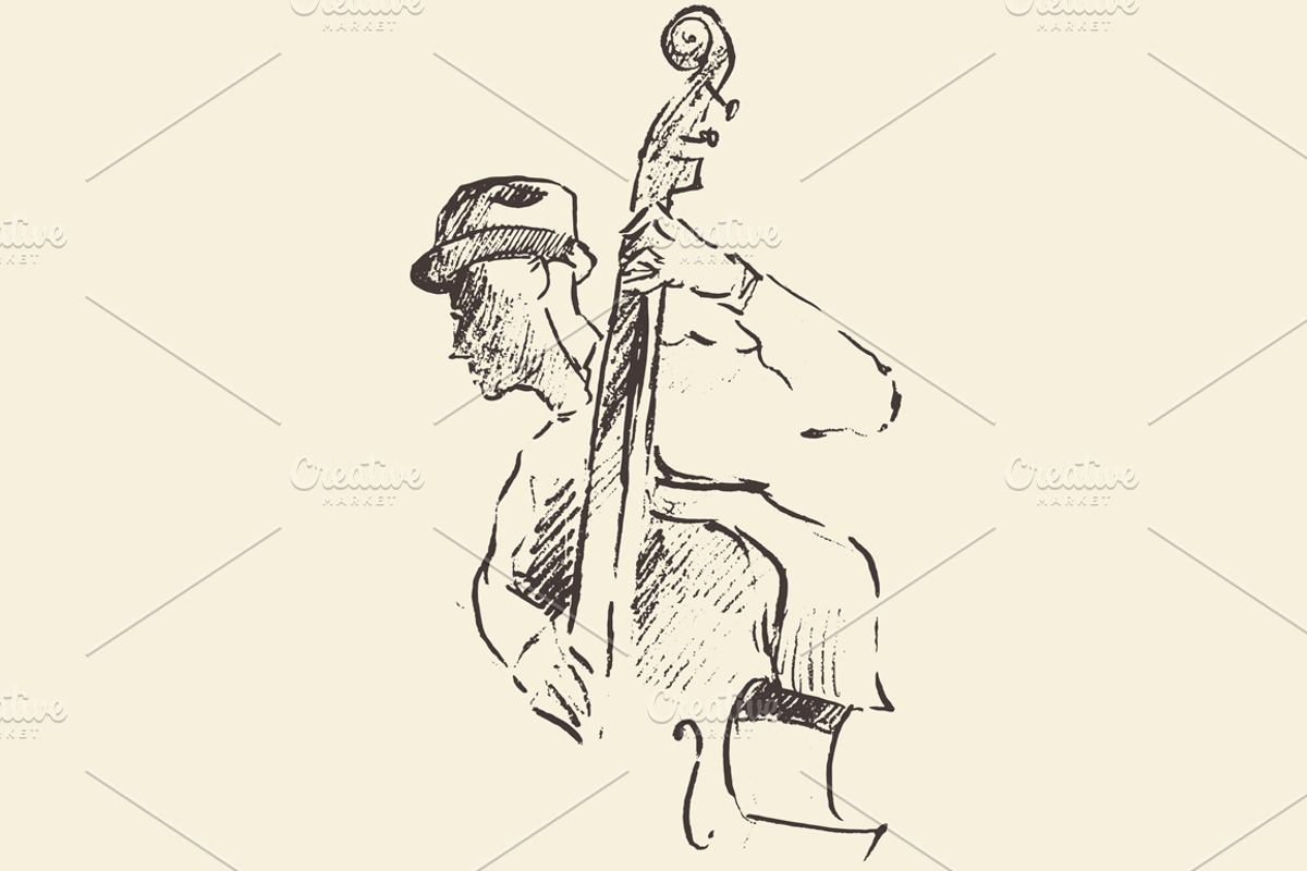 People playing musical instruments, an Illustration by TheMountBirdStudio
