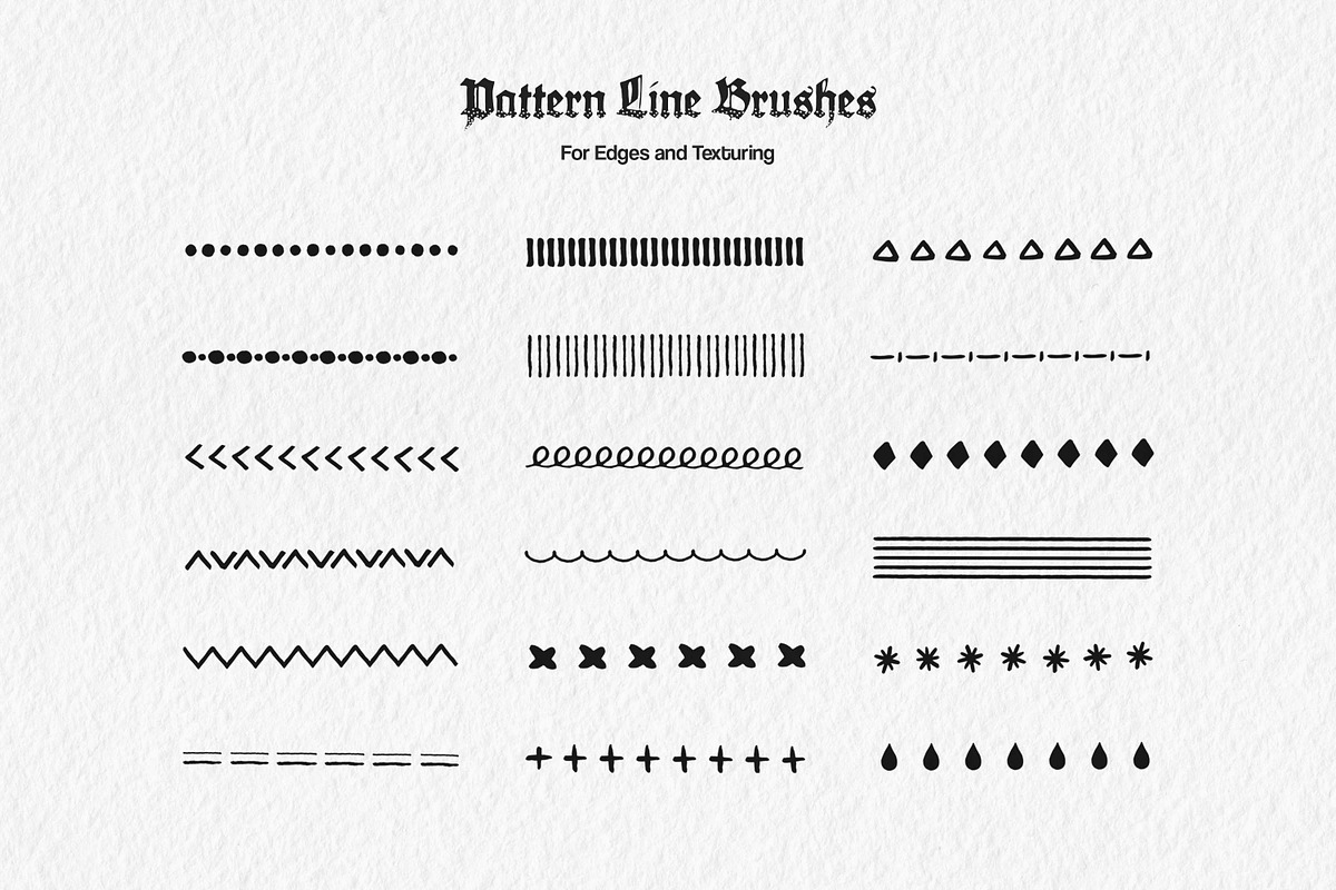 Photoshop Essential Liner Brushes, a Brush Add-On by brushapes.com (Photo 8 of 12)