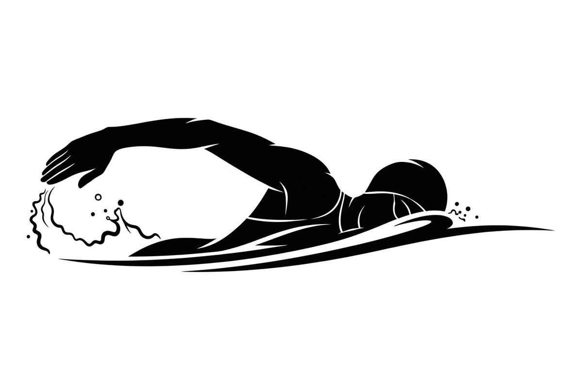 Swimming Sport Silhouette Vector Bun, an Illustration by jahid234 (Photo 43 of 51)