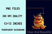 Halloween Pumpkin Cupcake Bundle., an Illustration by SVGArt (Thumbnail 4 of 8)