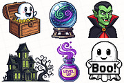 Pixel Art Halloween Sublimation, an Illustration by OK Design (Thumbnail 4 of 5)