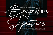 Brigeston Signature, a Script Font by Creative Keelik (Thumbnail 1 of 13)