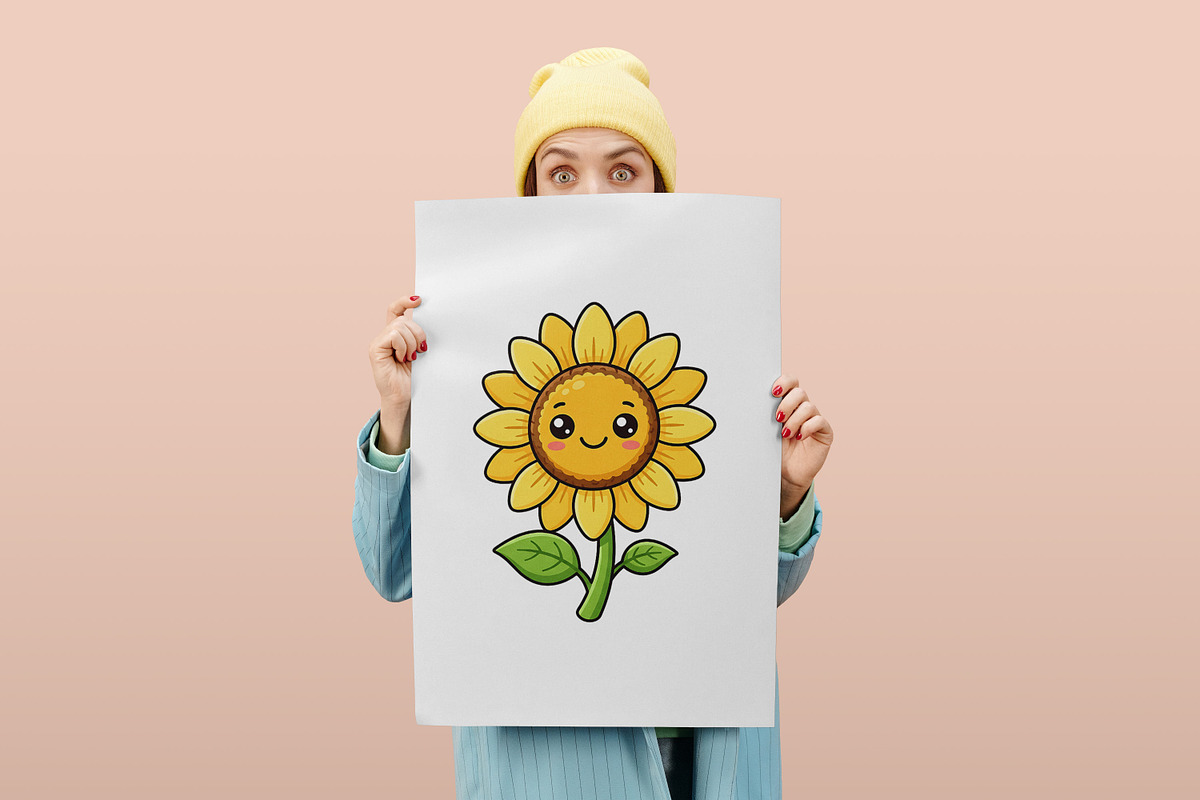 Cute Sunflower Png, an Object Illustration by Forhadx5 (Photo 5 of 6)