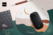 Round Mouse Pad Mockup Set, a Product Mockup by Creatsy (Thumbnail 1 of 10)