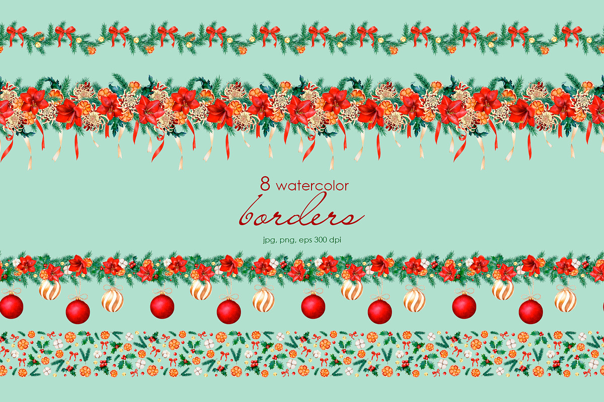 Whimsical Christmas Botanicals, a Seasonal Illustration by SunnJaneArt (Photo 8 of 13)