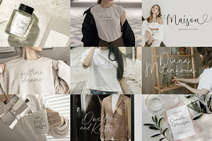 100 Elegant Handwritten Font Bundle