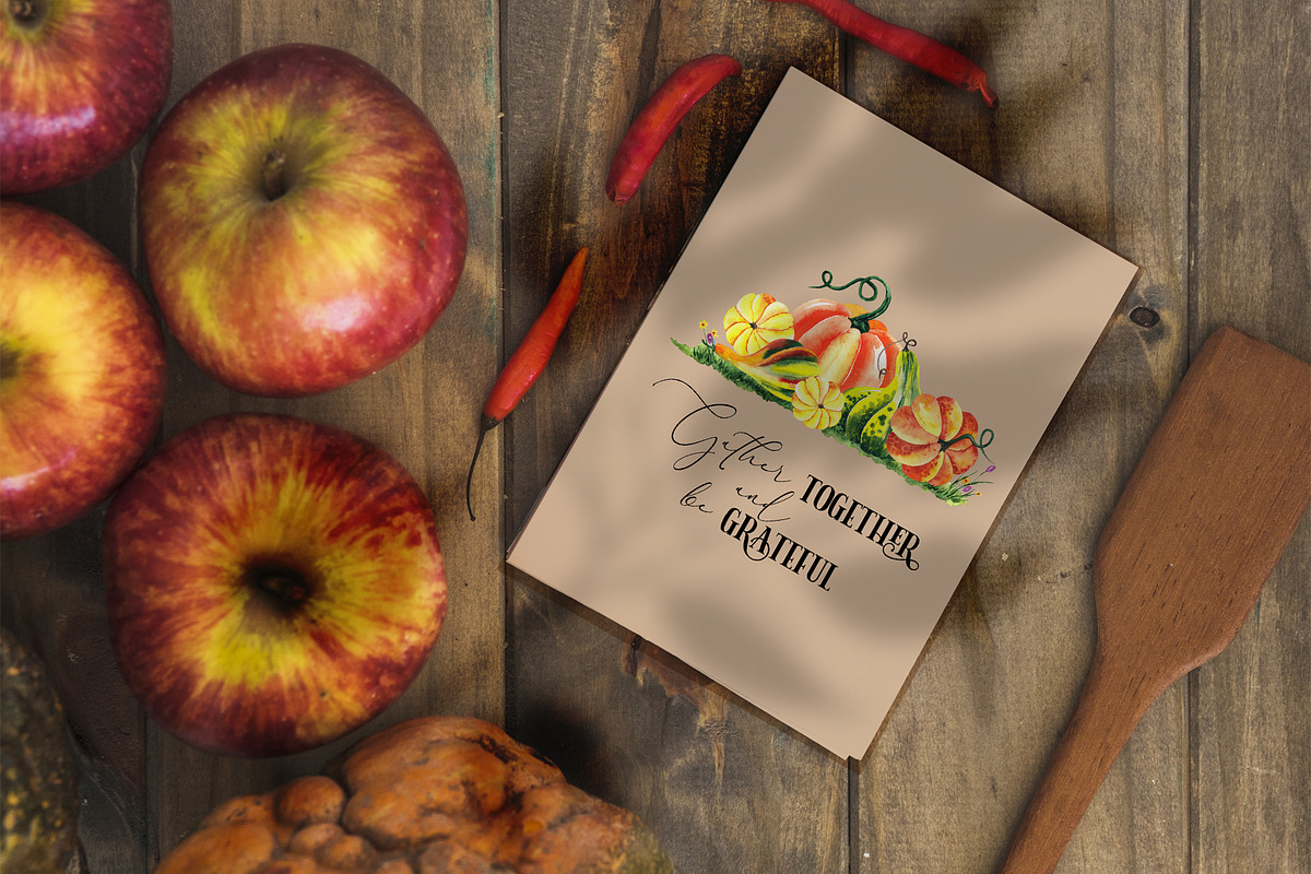 Watercolor Autumn Harvest, an Object Graphic by Ana-Sakuta (Photo 4 of 17)
