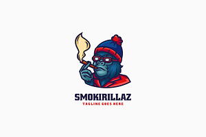 Smokirillaz Mascot Cartoon Logo, a Branding & Logo Template by Artnivora.Std
