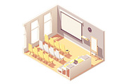 Vector isometric office interiors, a Work Illustration by tele52 (Thumbnail 8 of 17)