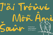 Sandra Drawn, a Script Font by Craft Supply Co. (Thumbnail 7 of 8)