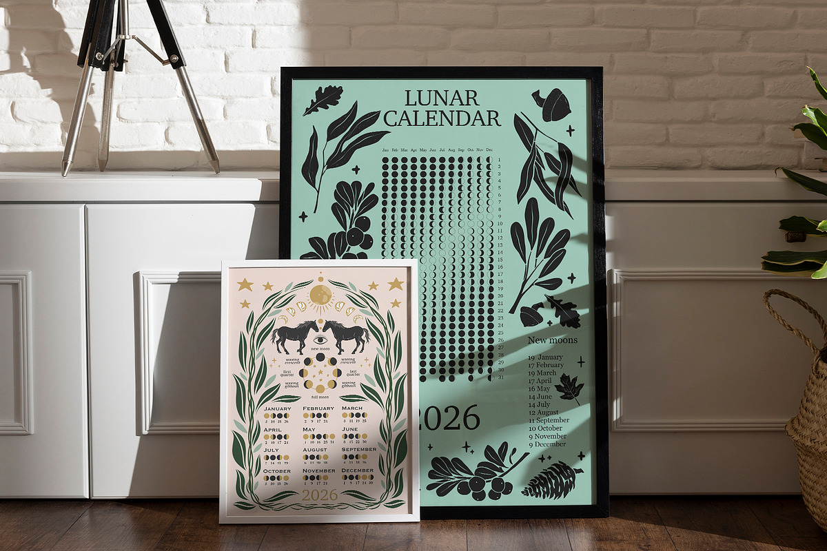 2026 Lunar Calendar Creator, an Object Graphic by Alina Sh (Photo 15 of 16)