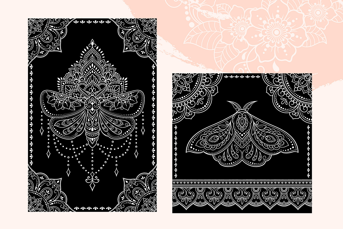 Butterfly & flowers, a Decorative Illustration by Katika Shop (Photo 4 of 9)