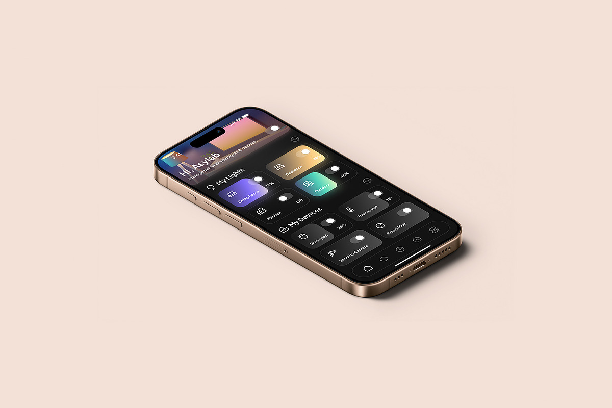 iPhone 16 Pro - 24 Mockups Scenes, an iPhone Mockup by Asylab (Photo 25 of 58)