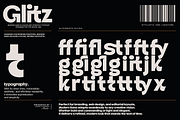 Glitz, a Sans Serif Font by senzana (Thumbnail 7 of 7)