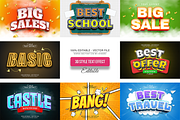 3D Text Effects Collection Vol 24, a Graphic by Aglonemadesign (Thumbnail 1 of 9)
