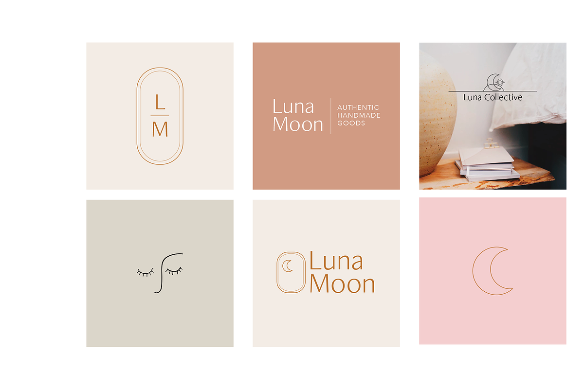 20% OFF - Luna Logo Kit, a Branding & Logo Template by Brandly