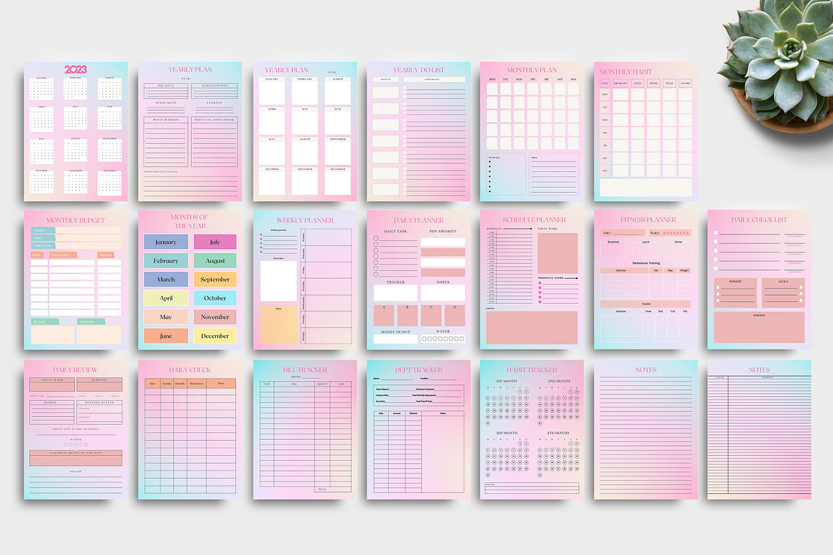 Personal planner bundle Template, a Stationery Template by Ultimate Template Shop (Photo 9 of 9)