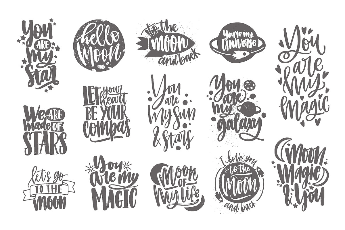 Handwritten romantic lettering, a Decorative Illustration by Good Studio (Photo 2 of 7)