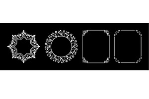 Set of decorative frames