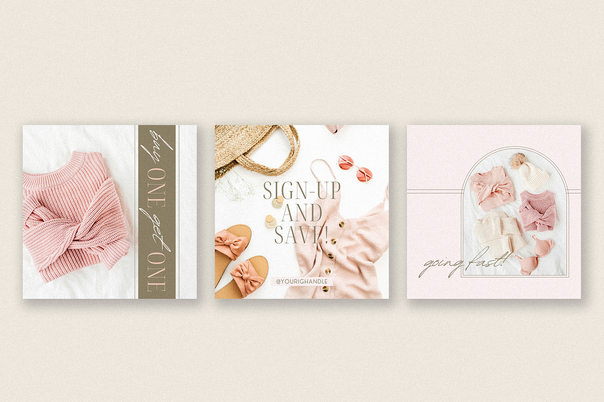 Macaron Instagram Templates, a Social Media Template by denofdreamers (Photo 3 of 6)