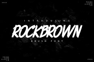 ROCKBROWN - Brush Font