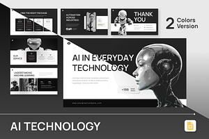 AI Technology Google Slides, a Presentation Template by Antstheme