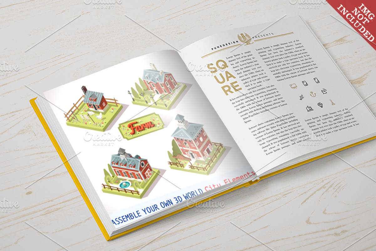 City Map Tiles Farm Elements, an Illustration by Aurielaki Stock Images (Photo 4 of 4)