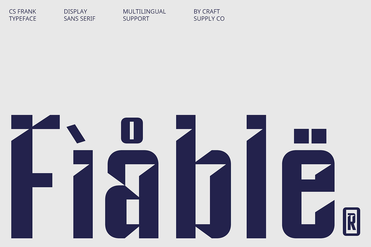 CS Frank – Solid Font, a Sans Serif Font by Craft Supply Co. (Photo 3 of 8)