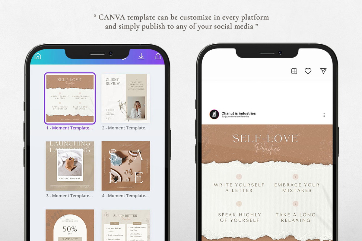Bonjour Canva instagram post-story, a Social Media Template by Chanut is industries (Photo 6 of 7)