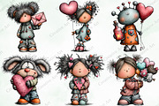 Whimsical Valentine Companions, an Illustration by Creative Art (Thumbnail 7 of 11)