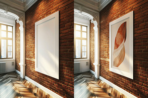 5 Wall Frame Mockups PSD