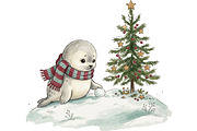 Cozy Winter Animals Clipart Bundle, an Animal Illustration by T-shirt Pond (Thumbnail 18 of 25)