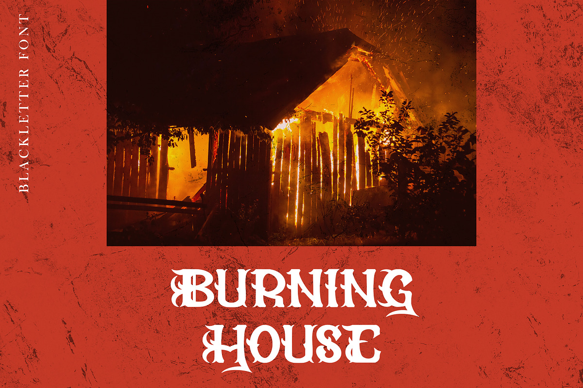Biohazard - Blackletter Font, a Handwritten Font by Arendxstudio (Photo 4 of 9)