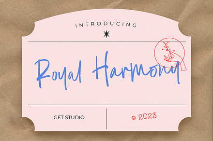 Royal Harmony, a Handwritten Font by Get Studio
