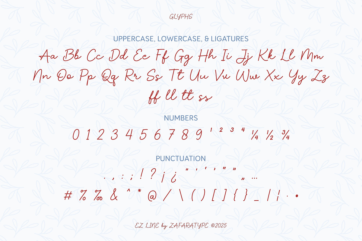 EZ Calestra, a Handwritten Font by Zafara Studios (Photo 3 of 6)