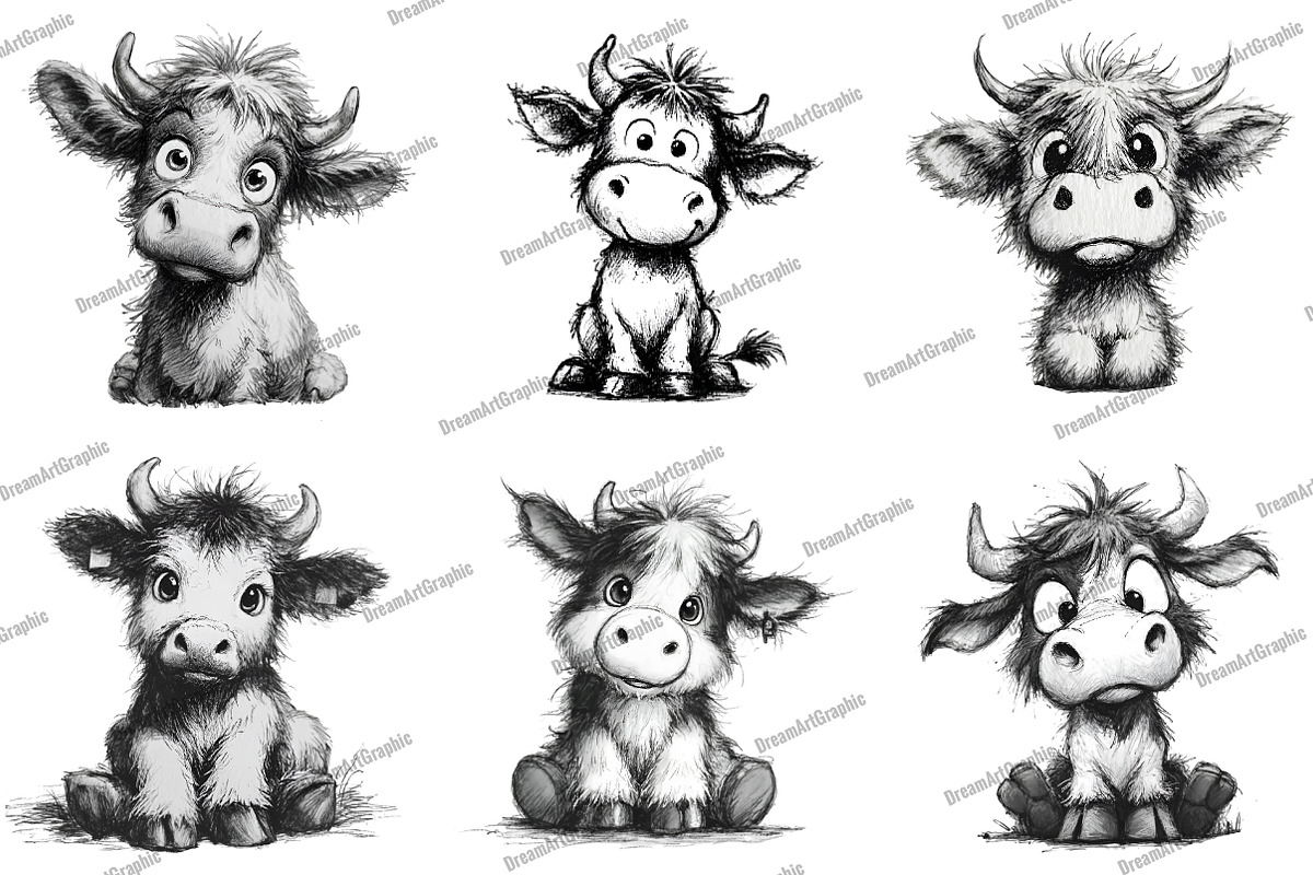 Whimsical Baby Animal SVG Bundle, an Illustration by DreamArtGraphic (Photo 2 of 5)
