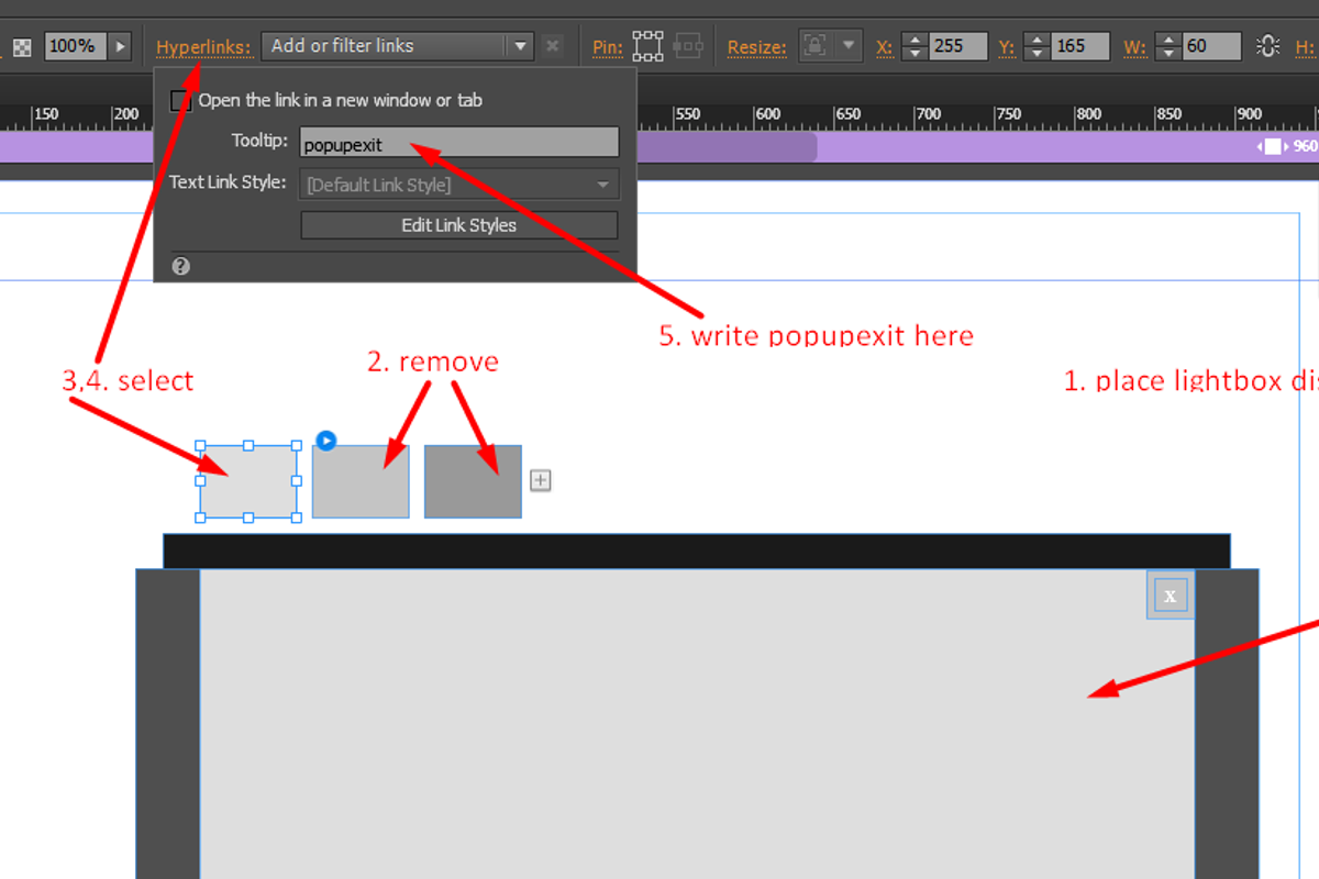 Widget [YV] ExitPopupIntent for Muse, a Plug-in Add-On by Amandea (Photo 4 of 4)