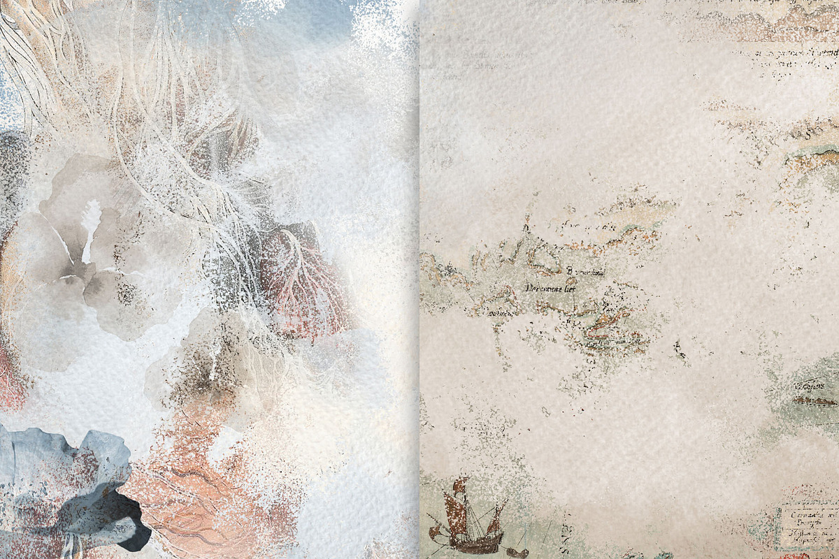Artistic Watercolor Textures, a Background Graphic by Chus Moreno Studio (Photo 3 of 7)