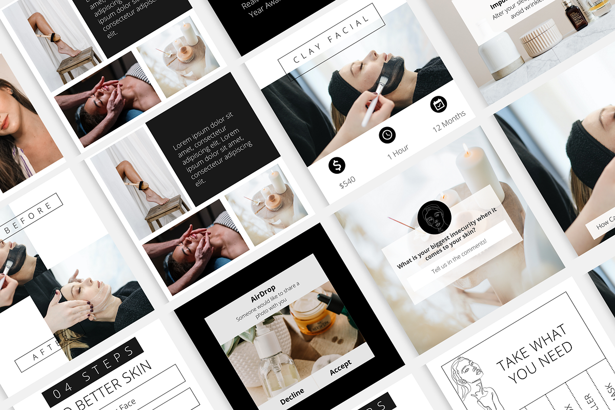 Beauty Themed Instagram Posts, a Social Media Template by Marketing Templates Co. (Photo 5 of 7)