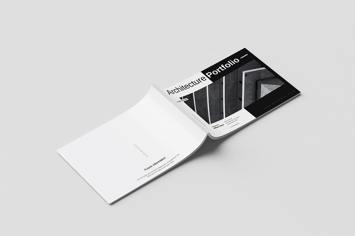 Architecture Portfolio Landscape, a Brochure Template by GoldenGrid Studio (Photo 10 of 10)
