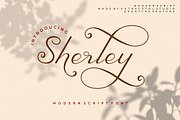 Sherley, a Script Font by PutraCetol Studio (Thumbnail 1 of 15)