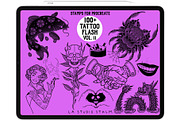 BUNDLE 2 - Tattoo Flash - Stamp Sets, a Brush Add-On by LA Studio Sthlm (Thumbnail 7 of 17)