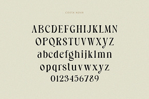 Costa Nova Display Ligature Serif