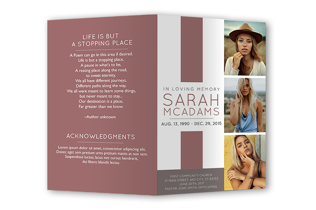Funeral Program Template, a Brochure Template by ShalexDesigns (Photo 1 of 2)